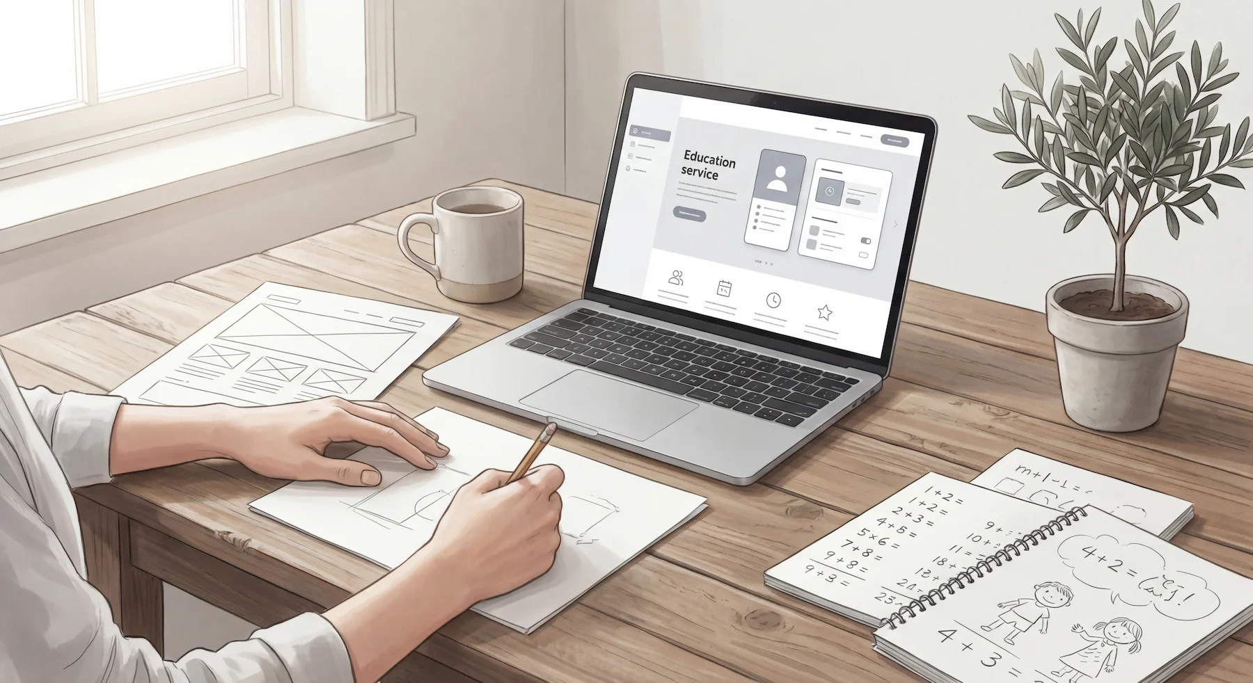 A calm workspace for building the product
