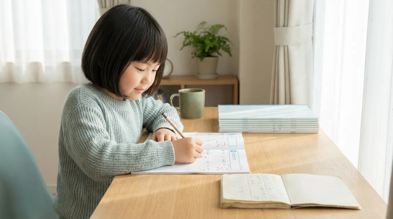 算数ドリルで非認知能力を育てるには？点数以外を見る家庭学習