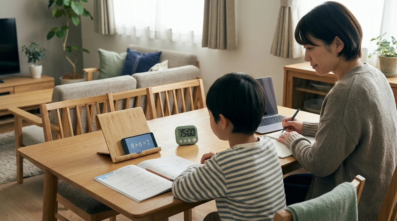 スマホ依存を防ぐ算数アプリの使い方と家庭ルール